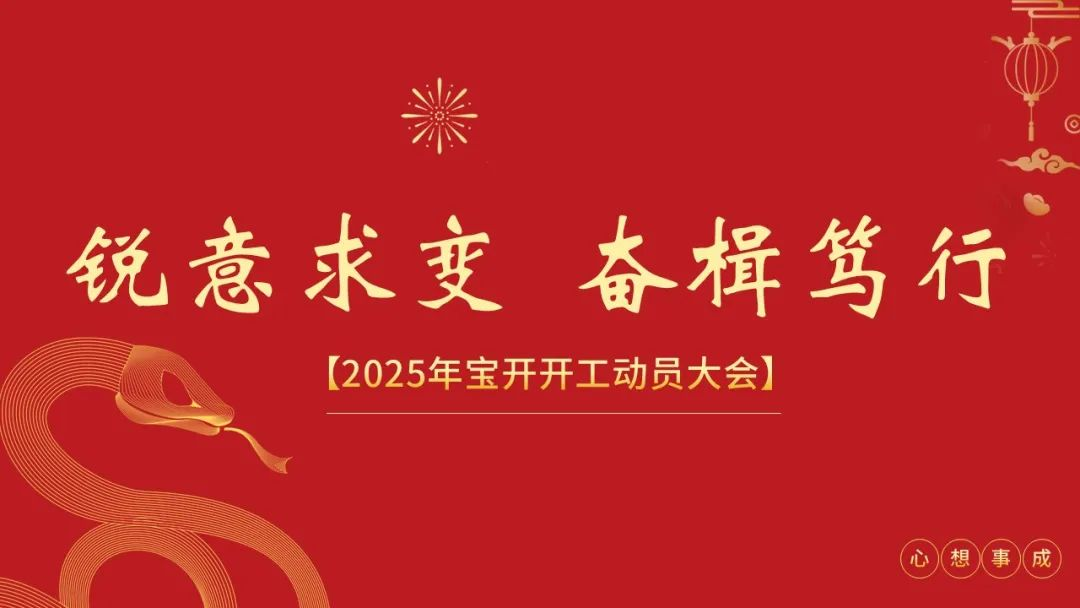 锐意求变 奋楫笃行 | 宝开召开2025年度开工动员大会